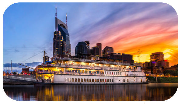 Nashville at sunset