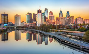 Centre-ville de Philadelphie en Pennsylvanie