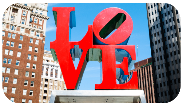 Love statue Philadelphia